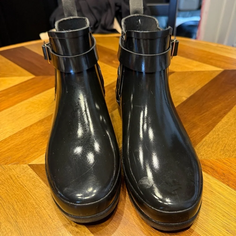 Hunter Black Women's Ankle Boots flaw
